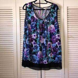 Jewel Tone Floral Top